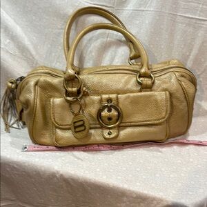 Bandolino Gold Leather Bag